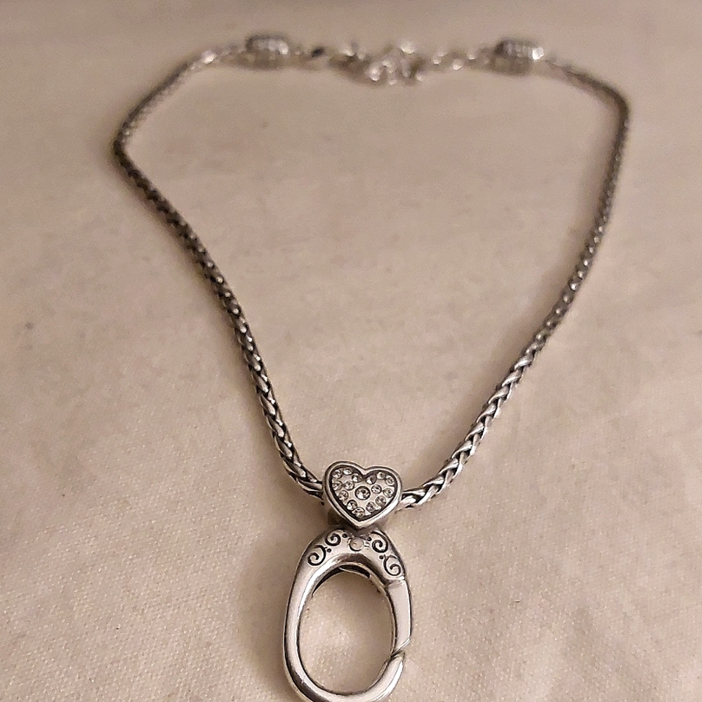 Brighton necklace with crystal charm holder